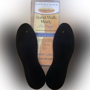 HappyFeet Fluid Orthotics Shock Absorbers/shoe inserts Size M2 - Men/Women NEW